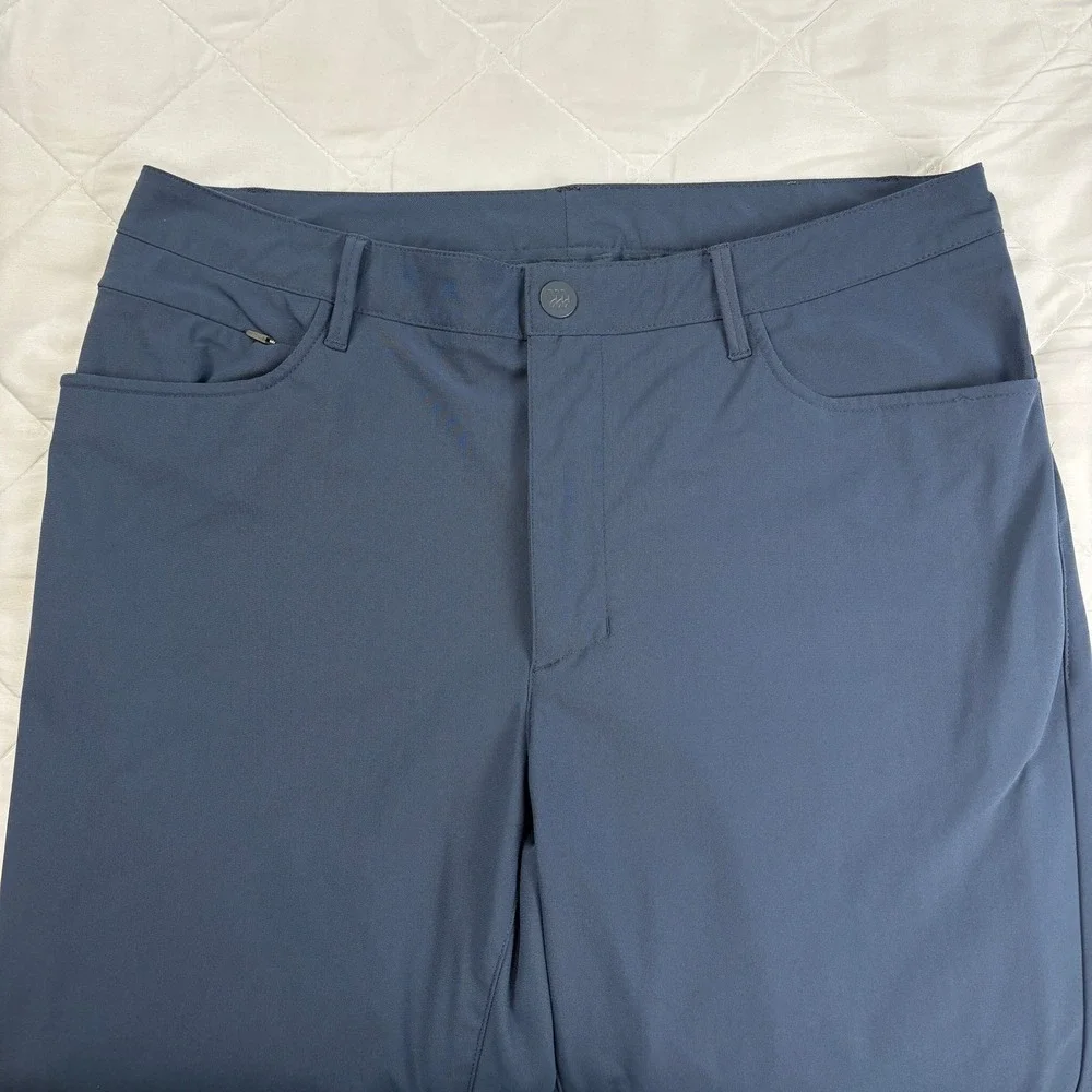 All in Motion Mens Stretch Pants Blue 36x32 Straight Leg Performance Casual Golf
